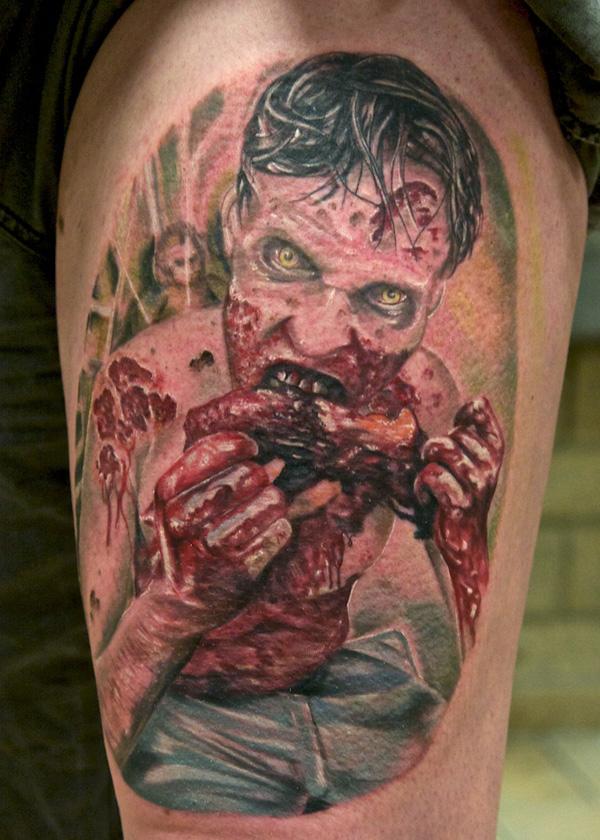 35 Horrible Zombie Tattoos