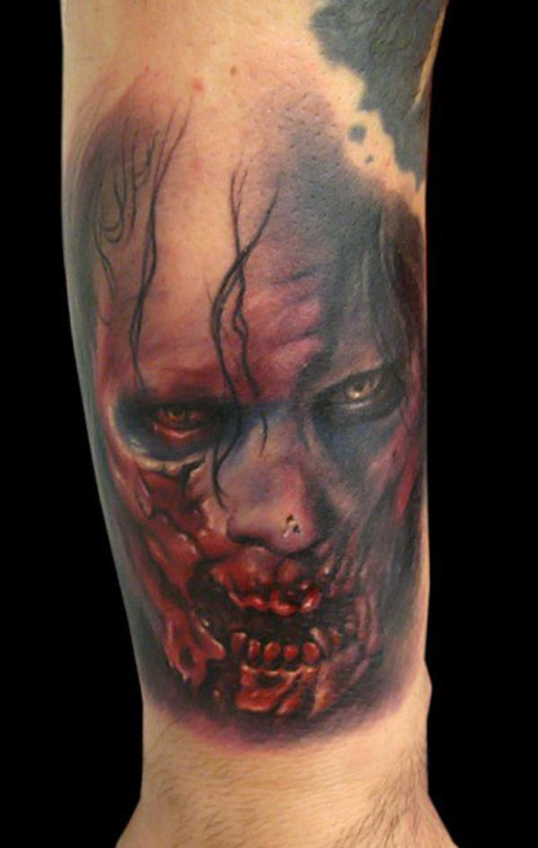35 Horrible Zombie Tattoos