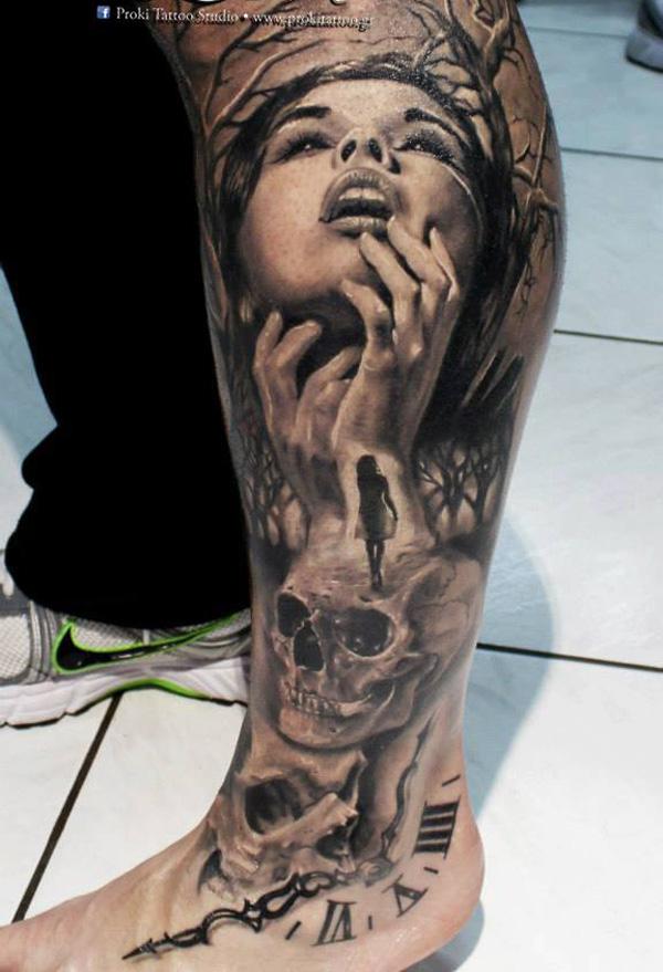 35 Horrible Zombie Tattoos