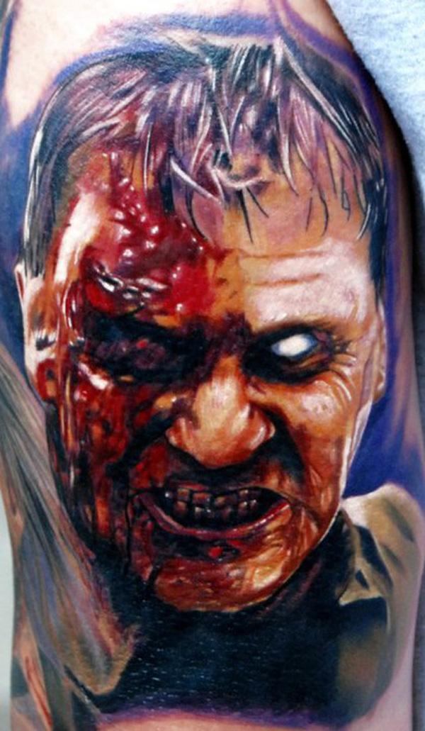 35 Horrible Zombie Tattoos