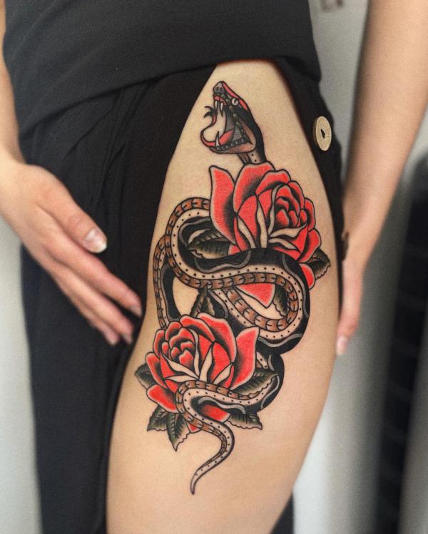 130 Thigh Tattoo Ideas for Men and Women