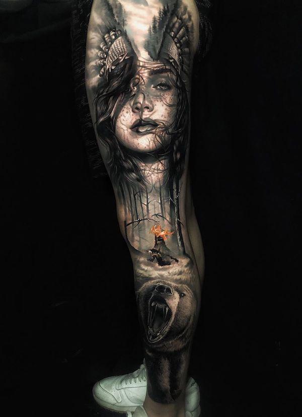 60 Incredible Leg Tattoos