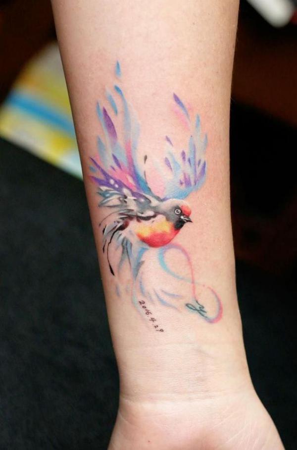 110 Imaginative Designs for Watercolor Tattoo