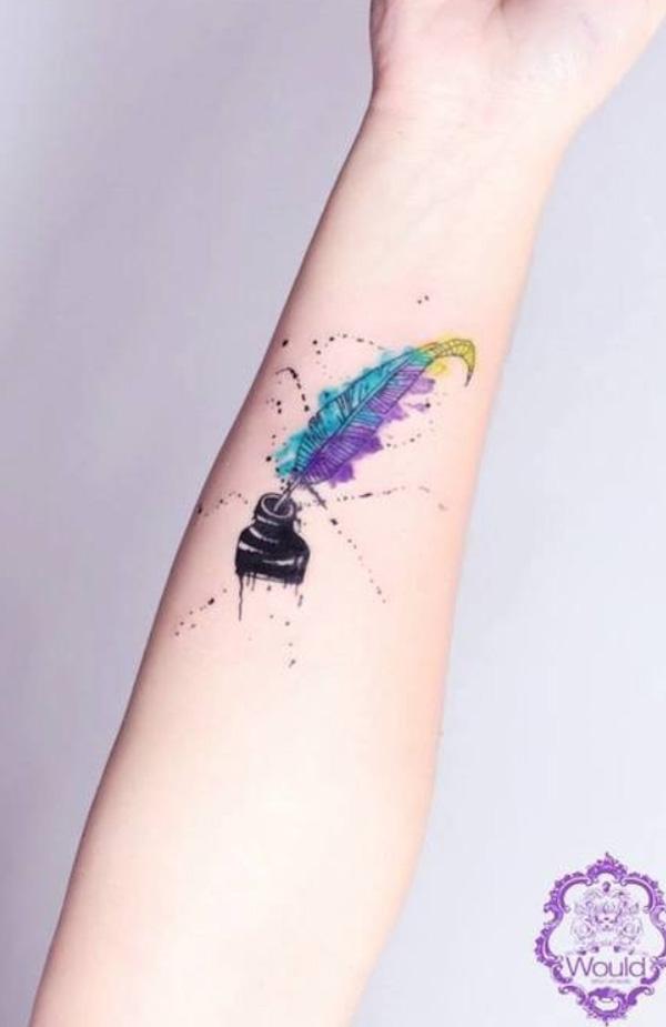 110 Imaginative Designs for Watercolor Tattoo