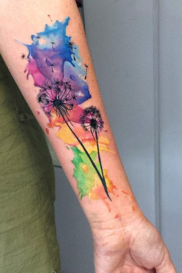 110 Imaginative Designs for Watercolor Tattoo