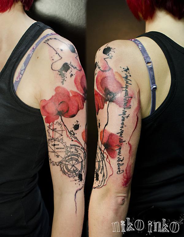 110 Imaginative Designs for Watercolor Tattoo