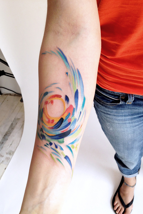 110 Imaginative Designs for Watercolor Tattoo