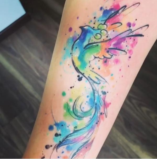 110 Imaginative Designs for Watercolor Tattoo