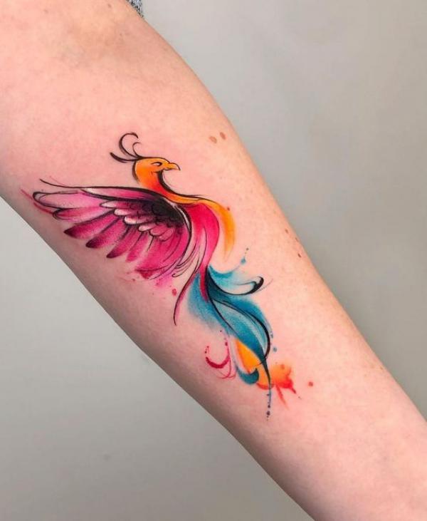 110 Imaginative Designs for Watercolor Tattoo