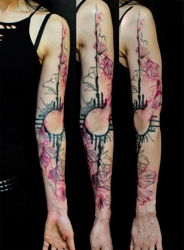 110 Imaginative Designs for Watercolor Tattoo
