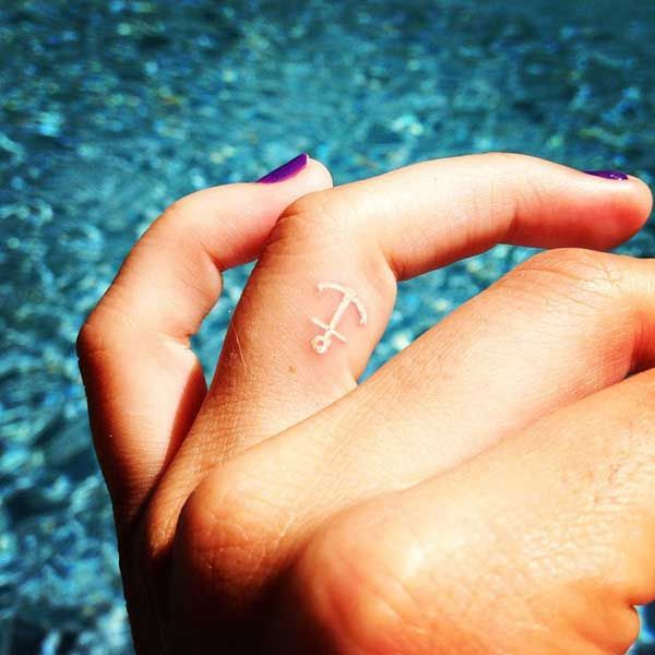 60+ Ideas for White Ink Tattoos