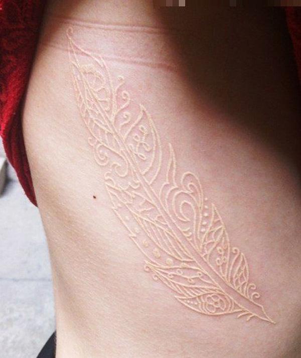 60+ Ideas for White Ink Tattoos