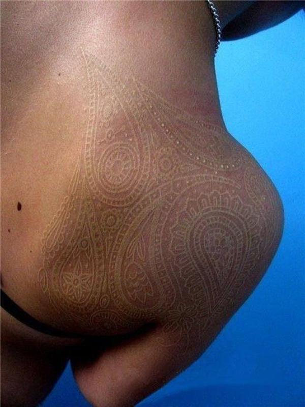 60+ Ideas for White Ink Tattoos