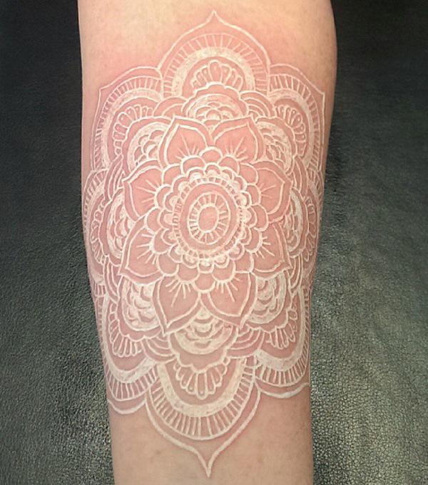 60+ Ideas for White Ink Tattoos
