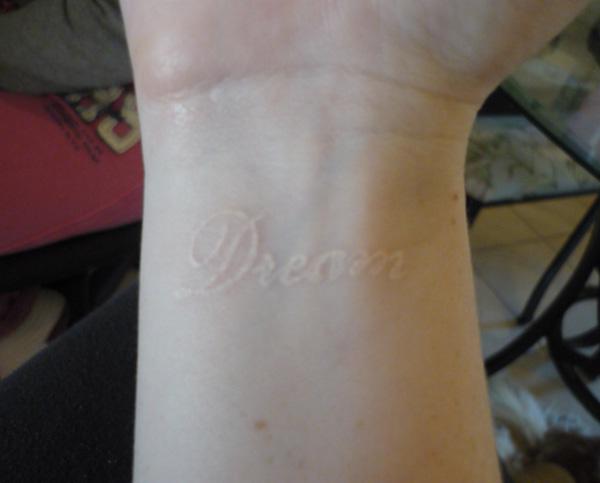 60+ Ideas for White Ink Tattoos