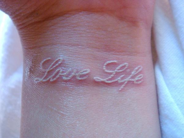 60+ Ideas for White Ink Tattoos