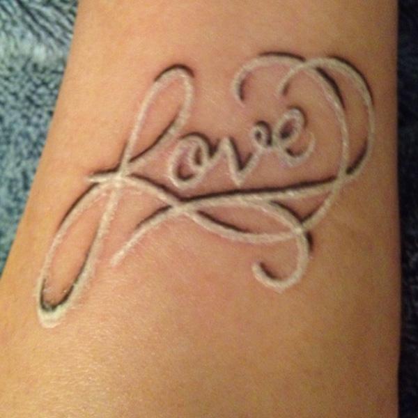 60+ Ideas for White Ink Tattoos