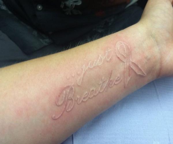 60+ Ideas for White Ink Tattoos