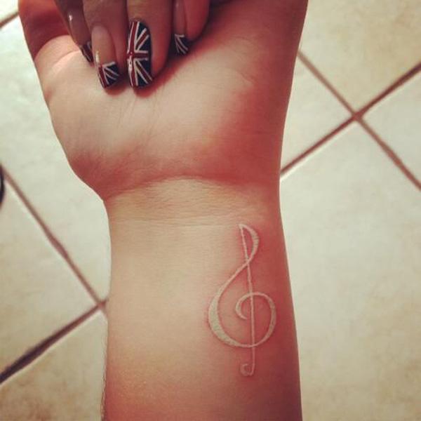 60+ Ideas for White Ink Tattoos