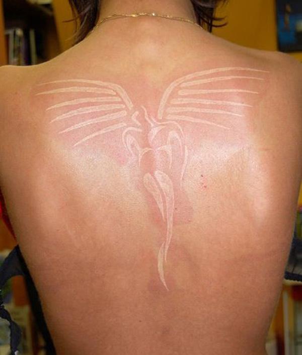 60+ Ideas for White Ink Tattoos