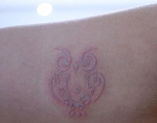 60+ Ideas for White Ink Tattoos