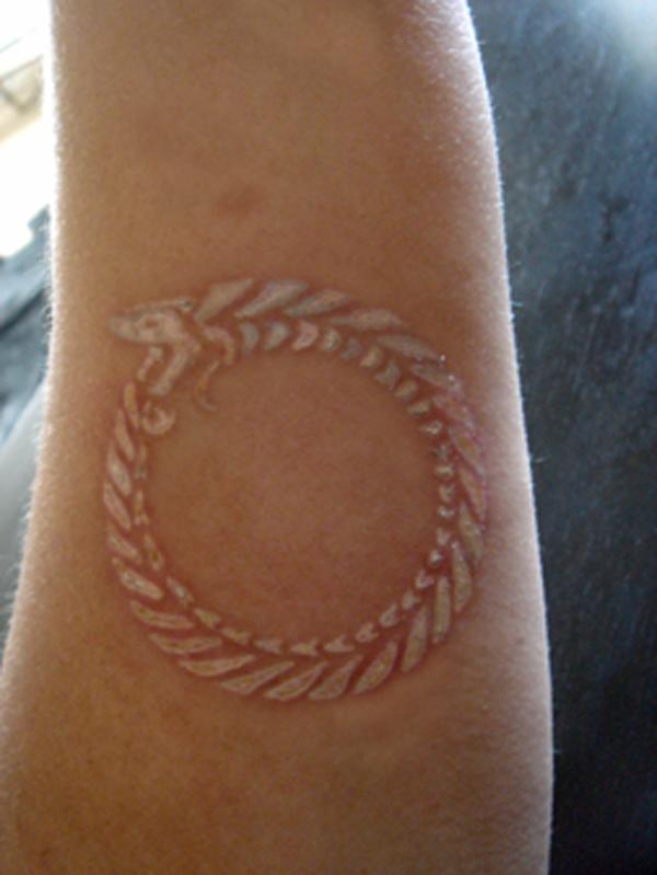 60+ Ideas for White Ink Tattoos
