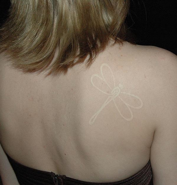 60+ Ideas for White Ink Tattoos
