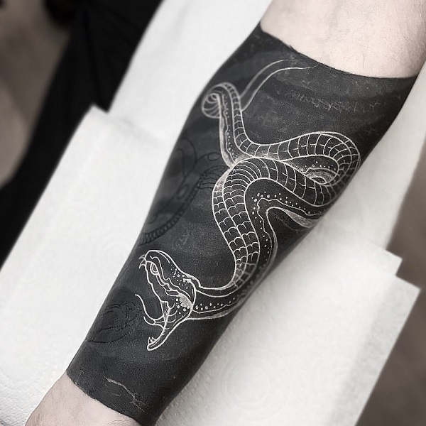 60+ Ideas for White Ink Tattoos