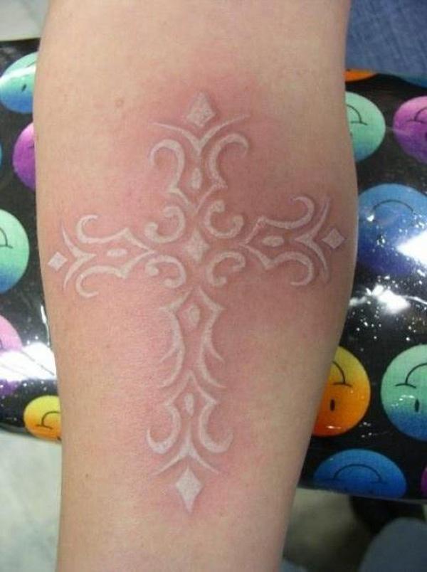 60+ Ideas for White Ink Tattoos