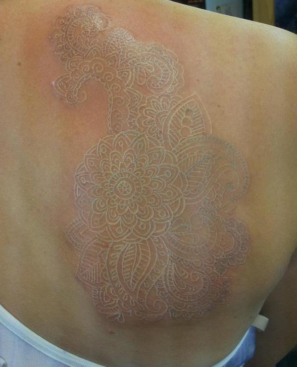60+ Ideas for White Ink Tattoos