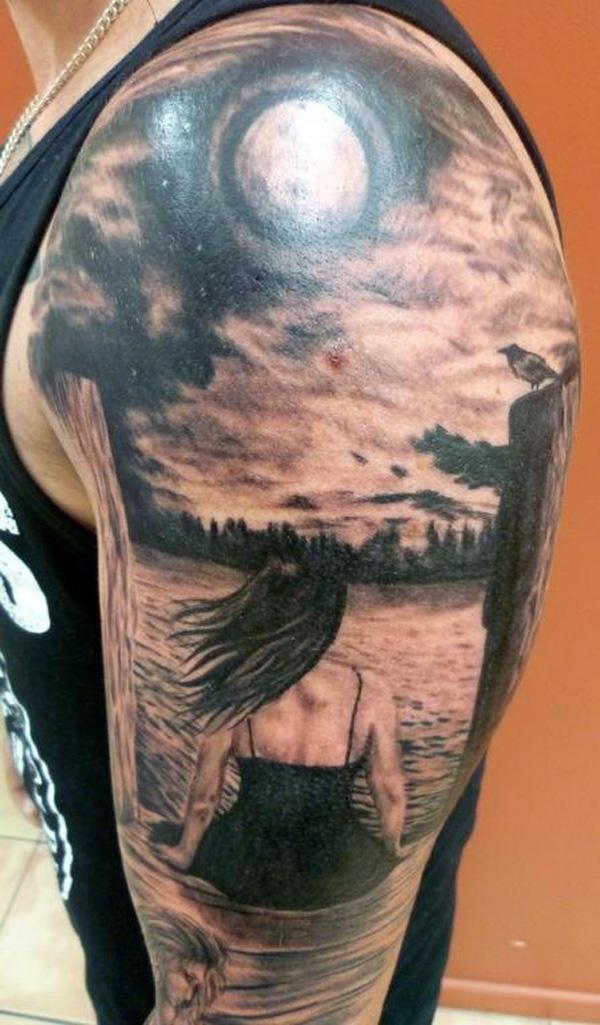 50 Examples of Moon Tattoos