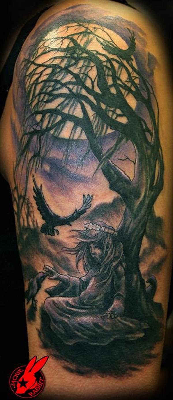 50 Examples of Moon Tattoos