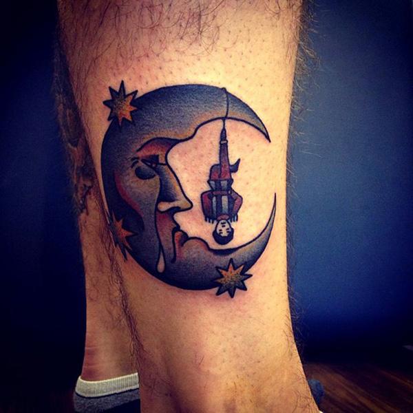50 Examples of Moon Tattoos