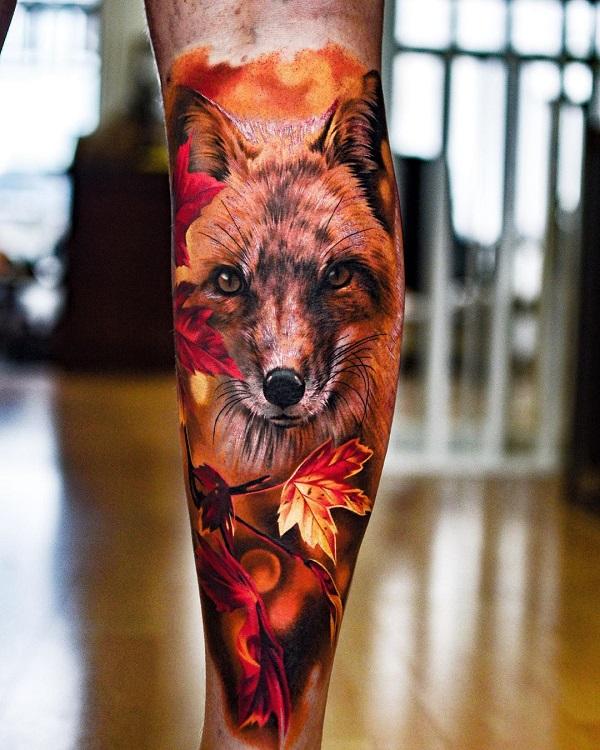 50+ Examples of Vibrant Fox Tattoo Designs