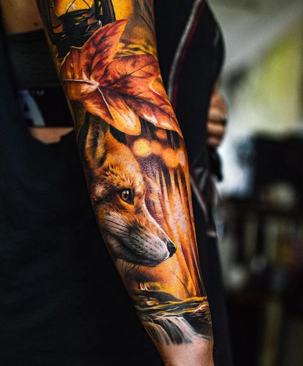 50+ Examples of Vibrant Fox Tattoo Designs