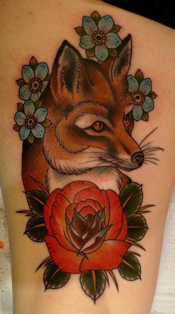 50+ Examples of Vibrant Fox Tattoo Designs