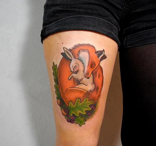 50+ Examples of Vibrant Fox Tattoo Designs