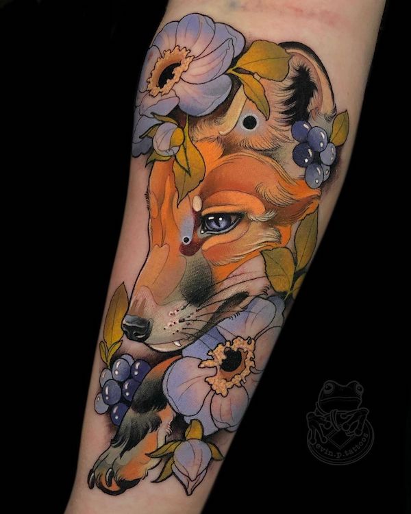 50+ Examples of Vibrant Fox Tattoo Designs