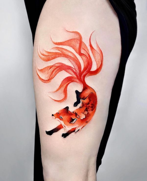 50+ Examples of Vibrant Fox Tattoo Designs