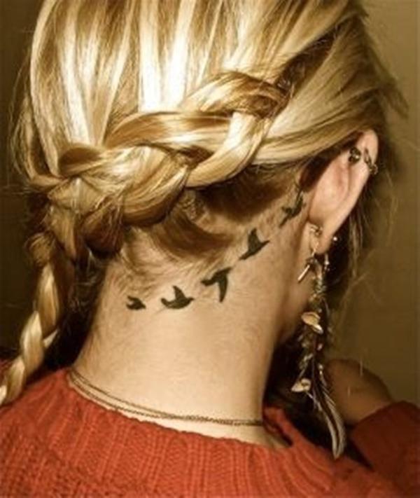 16 The Simple Behind The Ear Girly Tattoos 50 Examples of Girly Tattoo