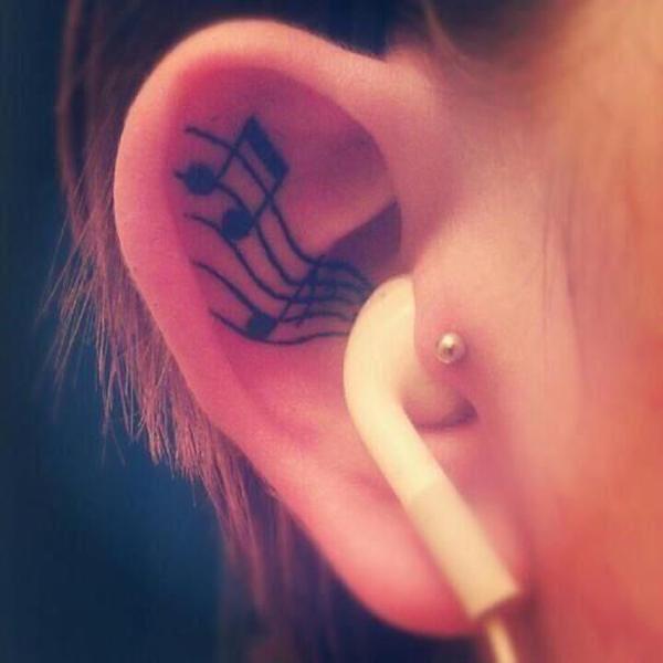 12 Music girly tattoos 50 Examples of Girly Tattoo