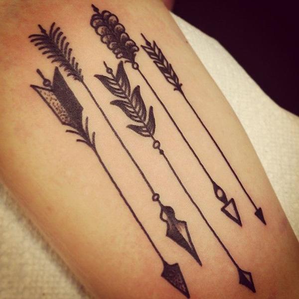 28 Arrow girly tattoos 50 Examples of Girly Tattoo