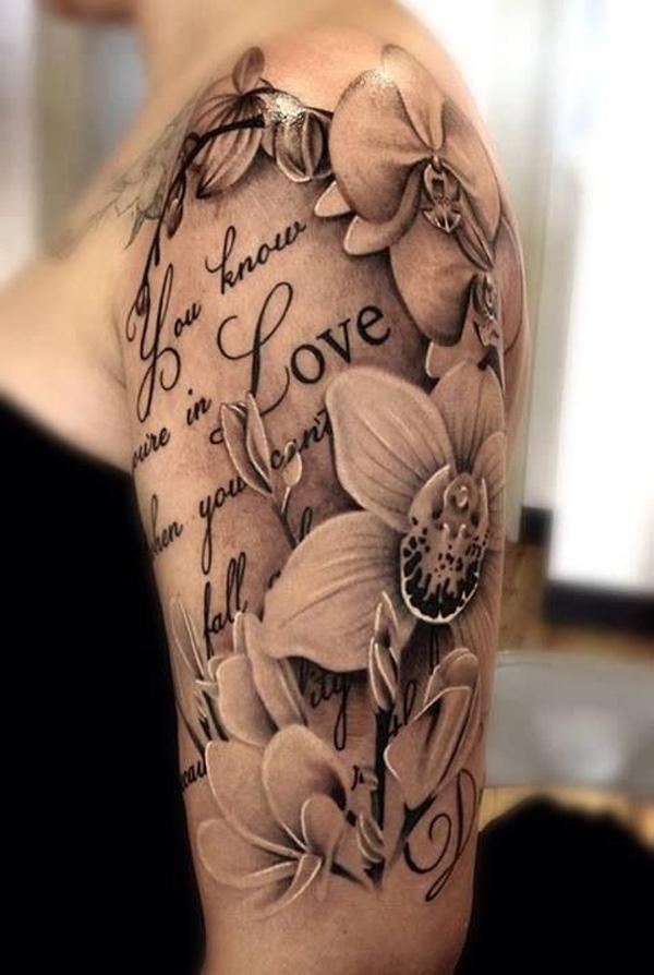 33 3D flower girly tattoos 50 Examples of Girly Tattoo