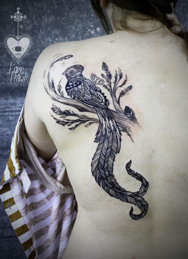 36 birds on the tree girly tattoos 50 Examples of Girly Tattoo