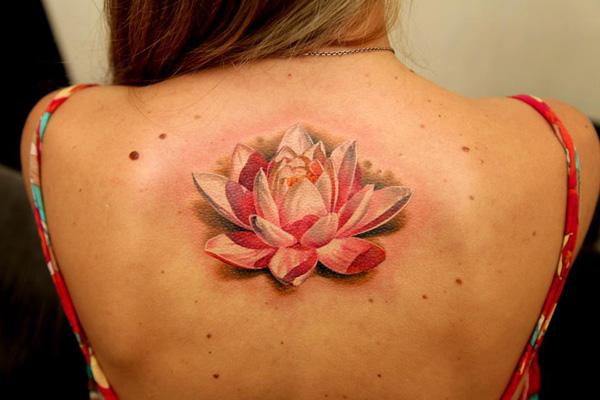 47 3D lotus girly tattoos 50 Examples of Girly Tattoo