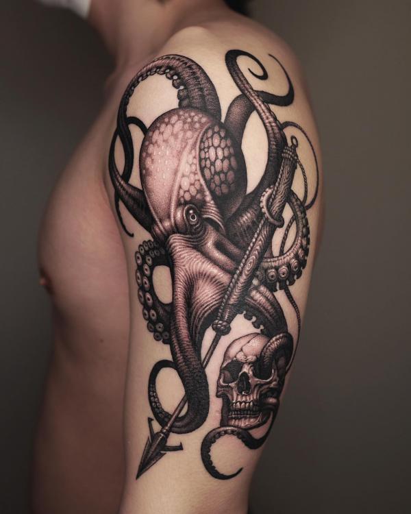120+ Awesome Octopus Tattoo Designs