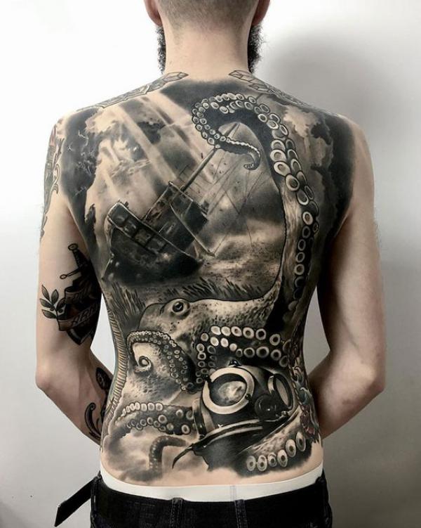 120+ Awesome Octopus Tattoo Designs