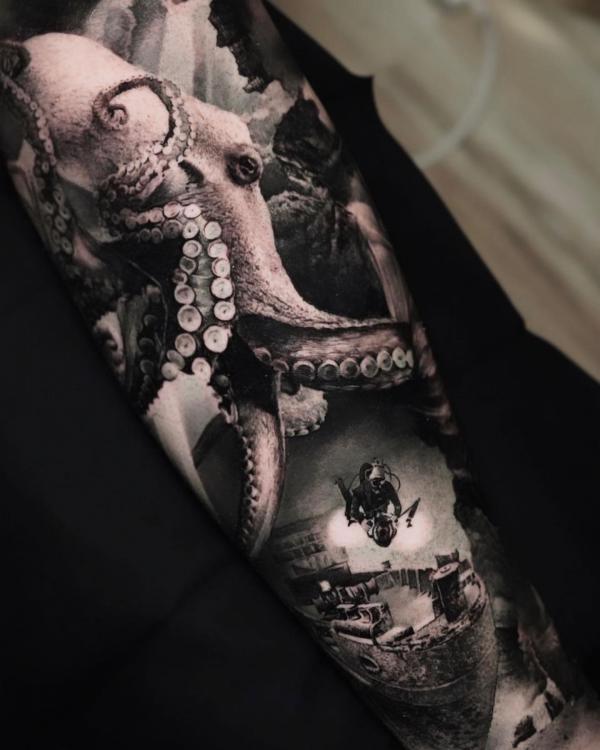 120+ Awesome Octopus Tattoo Designs