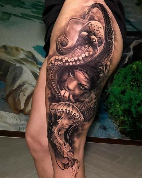 120+ Awesome Octopus Tattoo Designs