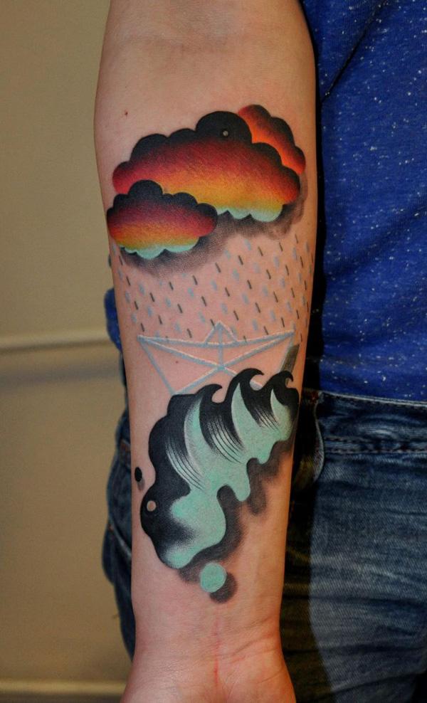 40 Awesome Cloud Tattoo Designs